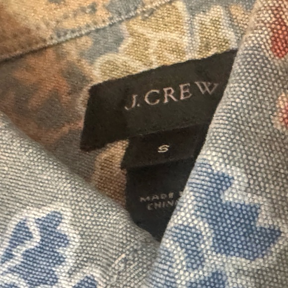 J.Crew Men’s Floral Oxford Short Sleeve Shirt - Size S - Picture 11 of 14